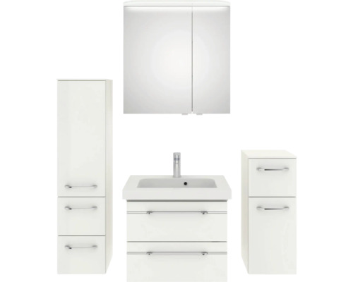 Ensemble de meubles de salle de bains pelipal Sunline 108 130 cm blanc 5 pièces SET-110-056