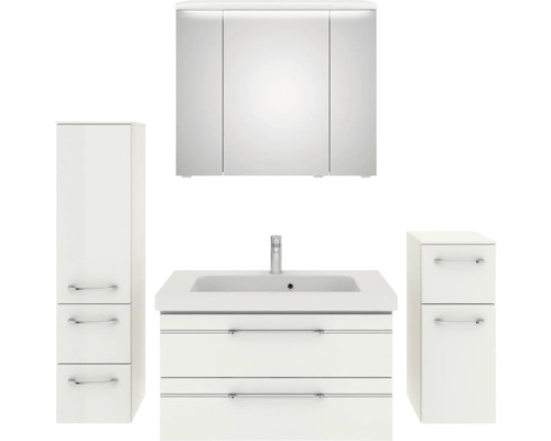 Ensemble de meubles de salle de bains pelipal Sunline 108 152 cm blanc 5 pièces SET-110-065