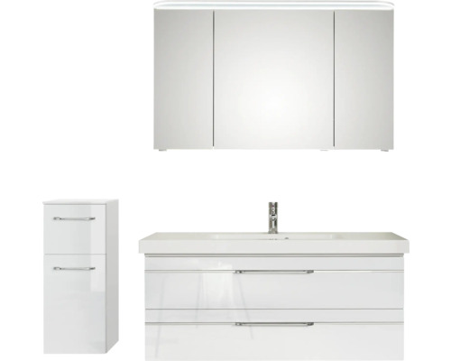 Ensemble de meubles de salle de bains pelipal Sunline 108 153 cm blanc 4 pièces SET-110-068