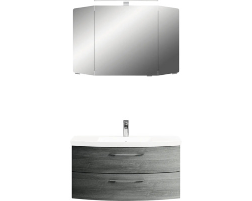 Ensemble de meubles de salle de bains pelipal Sunline 104 101 cm graphite 3 pièces SET-106-030