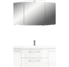 Meuble-lavabo avec meuble sous-vasque et armoire de toilette pour la salle de bains