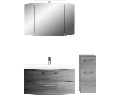 Ensemble de meubles de salle de bains pelipal Sunline 104 131 cm graphite 4 pièces SET-106-036