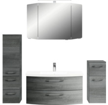 Ensemble de salle de bains avec armoire de toilette, meuble-lavabo, lavabo et armoires