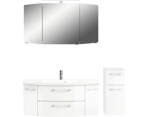 Ensemble de meubles de salle de bains pelipal Sunline 104 151 cm blanc 4 pièces SET-106-044