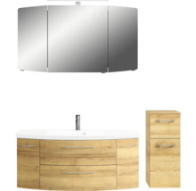 Ensemble de salle de bains avec armoire de toilette, meuble-lavabo et meuble bas
