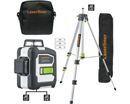 Kreuzlinienlaser Laserliner CompactPlane-Laser 3G Set 150 Kreuzlinienlaser Laserliner CompactPlane-Laser 3G Set 150