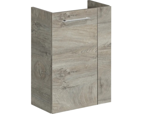 form&style Mini Waschbeckenunterschrank FELINA BxHxT 44 cm x 60 cm x 24,3 cm nature oak Waschtischunterschrank mit Holzdekor