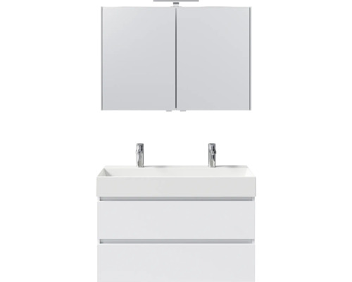 Ensemble de meubles de salle de bains pelipal Torino 101 cm blanc 3 pièces SET-125-067