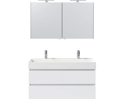 Ensemble de meubles de salle de bains pelipal Torino 121 cm blanc 3 pièces SET-125-073