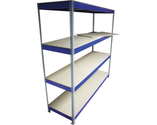 Regal mit vier Ebenen und Metallrahmen
