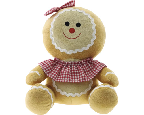 Bonhomme de pain d'épices peluche marron