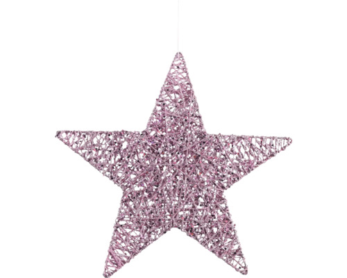 Décoration de Noël suspension à paillettes violet