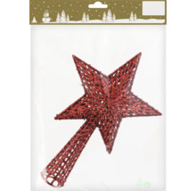 Étoile rouge pour sapin de Noël dans son emballage