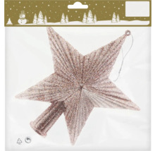 Étoile scintillante pour sapin de Noël dans son emballage