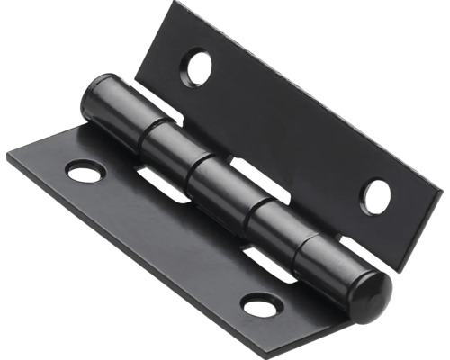 Schmales Scharnier 40 x 25 x 1 mm Stahl schwarz 10 Stück Scharnier mit Schraublöchern