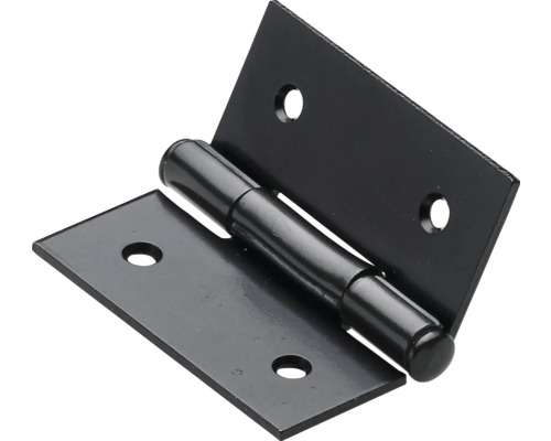 Charnière angulaire 30 x 30 x 1 mm acier noir 10 pièces Charnière métallique avec trous de fixation