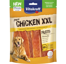 Vitakraft Pure Chicken XXL Filets Hundesnack in Verpackung mit Golden Retriever