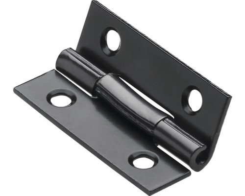 Schmales Scharnier 30 x 19 x 1 mm Stahl schwarz 10 Stück Scharnier mit Schraublöchern
