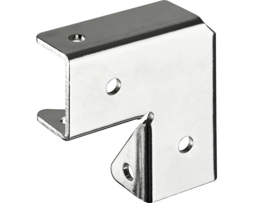Winkelverbinder aus Metall mit Befestigungslöchern