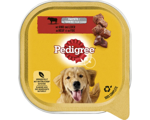Nourriture pour chiens Pedigree Adult boeuf 300 g Pâtée pour chiens Pedigree au boeuf et foie
