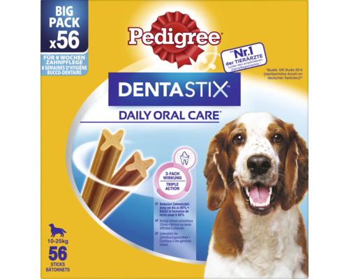 Pedigree Hundesnack Dentastix 56 Sticks für mittelgrosse Hunde