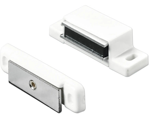 Deux loqueteaux magnétiques blancs