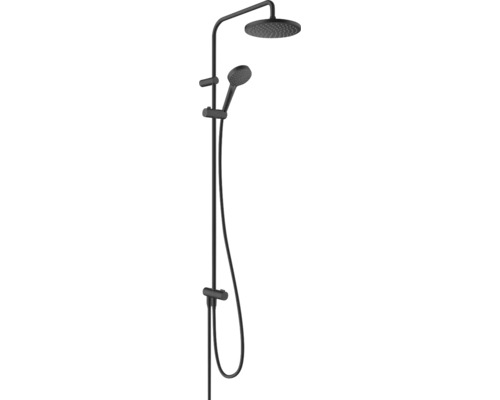 Colonne de douche avec inverseur hansgrohe Vernis Blend Showerpipe 200 1jet EcoSmart Reno noir mat 26099670