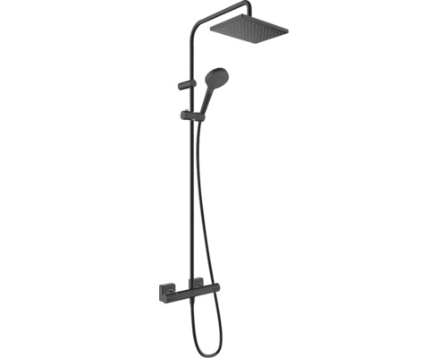 Colonne de douche avec thermostat Hansgrohe Vernis Shape SHP DAP EcoSmart MSW noir 26097670