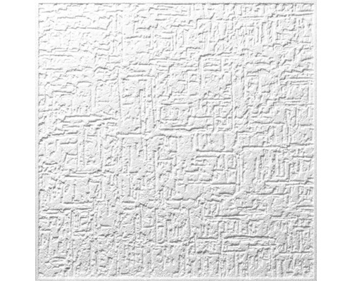 Deckenplatte Bordeaux, 50 x 50 x 0,6 cm, 2 m² im Pack Quadratische Deckenplatte mit Dekorputzoberfläche