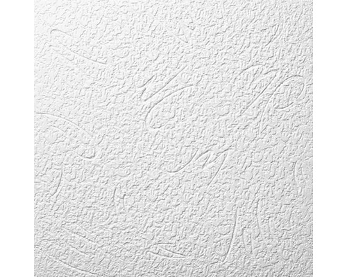 Deckenplatte Budapest, 50 x 50 x 0,6 cm, 2 m² im Pack Detailaufnahme einer weissen Rauhfasertapete mit Struktur
