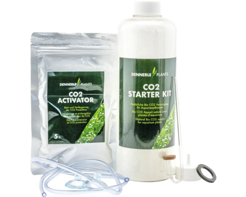 Kit de démarrage CO2 Dennerle Plants avec activateur de CO2, tuyau et accessoires pour plantes d''aquarium