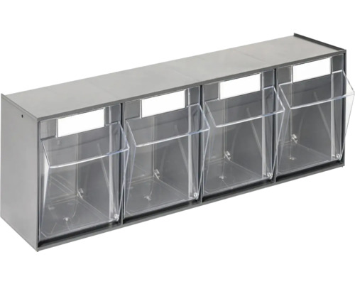 Klarsichtmagazin Industrial 4-fach 60 x 20,7 x 13,7 cm anthrazit Klarsichtmagazin Industrial 4-fach 60 x 20,7 x 13,7 cm anthrazit