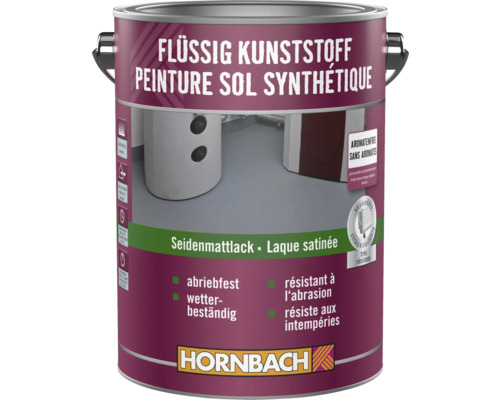 Résine synthétique liquide HORNBACH RAL 7032 gris silex 2,5 l