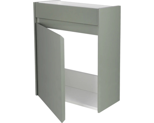 Waschtischunterschrank mit offener Tür