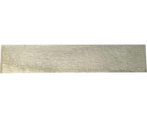 Betonzaunplatte Standard Rockstone 200x38.5x3.5 cm grau