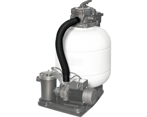 Système de filtration à sable avec tuyau de raccordement