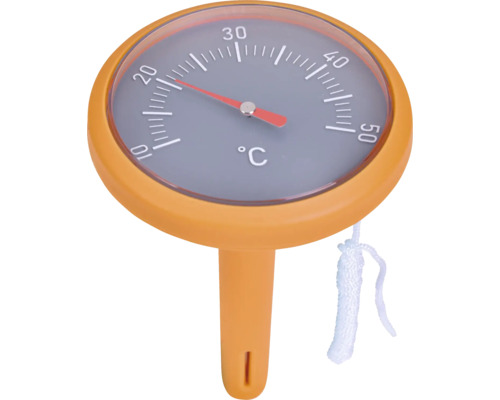Schwimmbadthermometer zur Messung der Wassertemperatur.