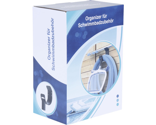 Verpackung eines Organizers für Schwimmbadzubehör