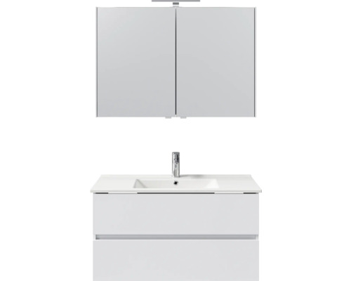 Ensemble de meubles de salle de bains pelipal Cavallino 100 cm blanc 3 pièces SET-158-067