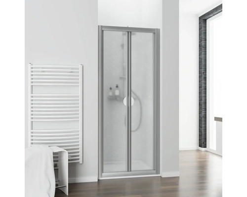 Porte pliante pour niche Kristall/Trend 90 cm aluminium