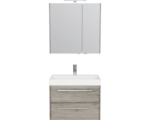 Ensemble de meubles de salle de bains pelipal Milano 70 cm chêne Sanremo 3 pièces SET-138-022