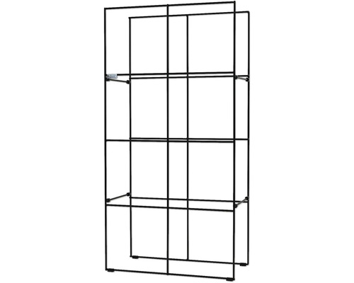 Étagère grillagée avec trois tablettes