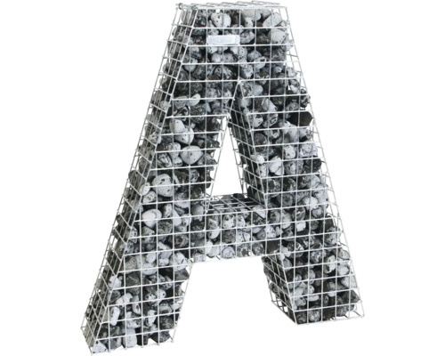 Forme de grille bellissa gabion lettre A 90 x 21 x 100 cm