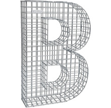 Forme de grille bellissa gabion lettre B 66,5 x 21 x 100 cm