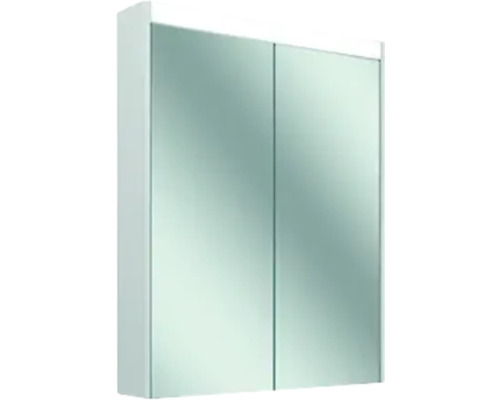 Armoire de toilette à LED Schneider Comfort 59.5 cm blanc 2 portes 4000 K