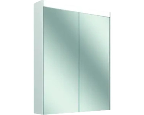 Armoire de toilette à LED Schneider Comfort 59.5 cm blanc 2 portes 3000 K