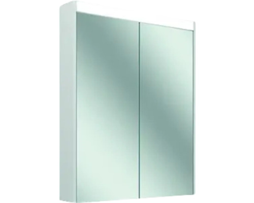 Armoire de toilette à LED Schneider Comfort 69.5 cm blanc 2 portes 4000 K