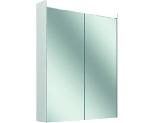 Armoire de toilette à LED Schneider Comfort 69.5 cm blanc 2 portes 3000 K