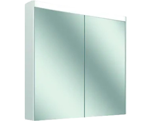 Armoire de toilette à LED Schneider Comfort 89.5 cm blanc 2 portes 4000 K