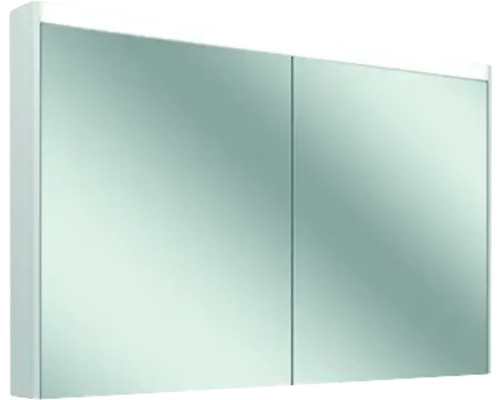 Armoire de toilette Schneider OBJECT LINE COMFORT 4000K LxHxP 129,5x74,2x12 cm blanc